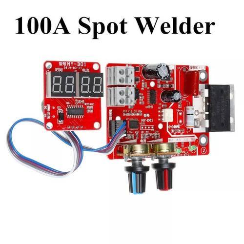100A Spot Welding Machine Time & Current Controller Board Module  Adjustable Control Panel for DIY Battery Welding in Pakistan